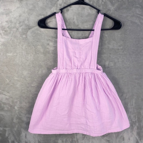 Shabby Chic Other - Shabby Chic Girls Lavender Muslin Pinafore Dress Size 6